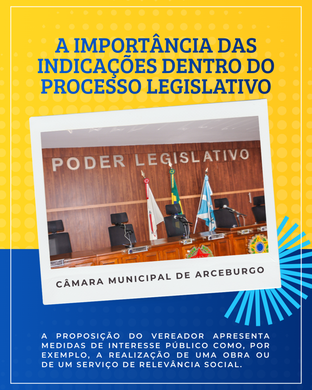 Mais Uma Rua Asfaltada Prefeitura Criativo Azul E Amarelo Post Para Instagram