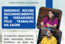 DEPUTADO EMIDINHO RECEBE RECONHECIMENTO DE VEREADORES PELO TRABALHO NA SAÚDE E MUTIRÕES DE CIRURGIAS ELETIVAS