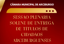 SESSÃO PLENÁRIA SOLENE DE ENTREGA DE TÍTULOS DE CIDADÃOS ARCEBURGUENSES