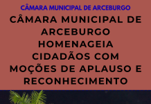 CÂMARA MUNICIPAL DE ARCEBURGO HOMENAGEIA CIDADÃOS COM MOÇÕES DE APLAUSO E RECONHECIMENTO
